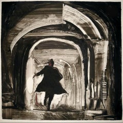 The Third Man, black and white, night, cityscape, dramatic, narrative
