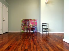 Rabbits in New York, colorful abstract rabbit and horse patterns