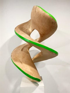 Grande sculpture en spirale n° 3 - Vert, grande érable