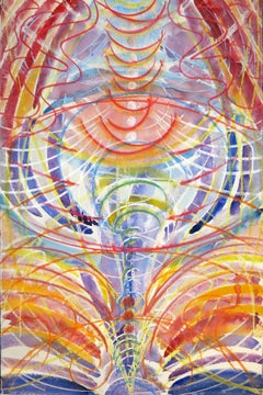  Delight - mythical, spiritual, abstract patterns, colorful, watercolor
