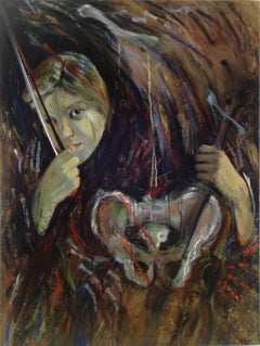 Osso Sonata, music and anatomy , violin, face, 