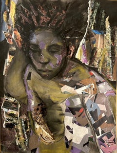 Dualità, collage provocatorio con 2 donne dai colori tenui