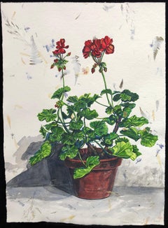Pelargonium #3, Floral, Richard de Bas paper, realism, botanical