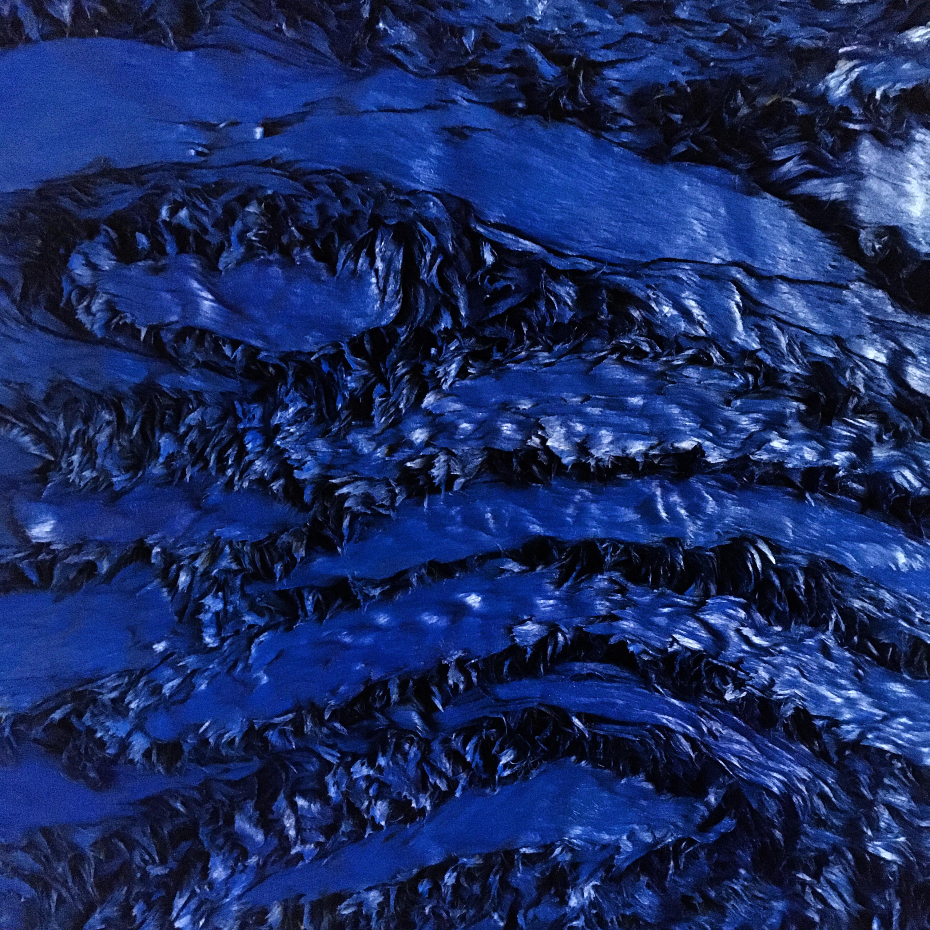 'DeepBlueSea' Contemporary, 21st Century, Abstract Oil Painting in Blue For Sale 7