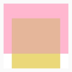 "The Interaction of Light Pink and Celery Green" Modern, Contemporary Print