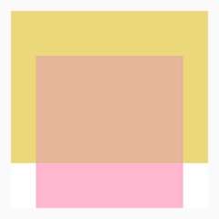 "The Interaction of Celery Green and Light Pink" Modern, Contemporary Print