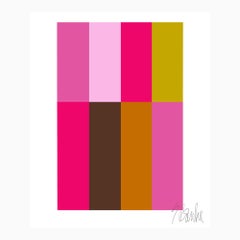 "Pink Composition" Modern, Mid Century, Contemporary, Fine Art Print