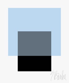 "The Interaction of Powder Blue and Black"  Modern, Contemporary, Fine Art Print