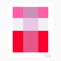 "Lavender Through Pink Over Red" Modern, Contemporary Fine Art Print