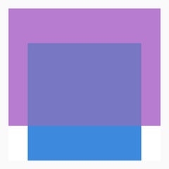 "Purple and Blue Interaction" Modern, Mid Century, Contemporary, Fine Art Print