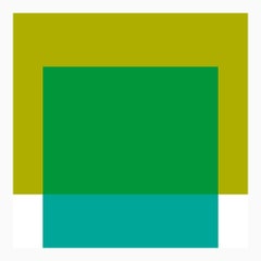 "The Interaction of Leaf Green and Teal" Modern, Contemporary, Fine Art Print