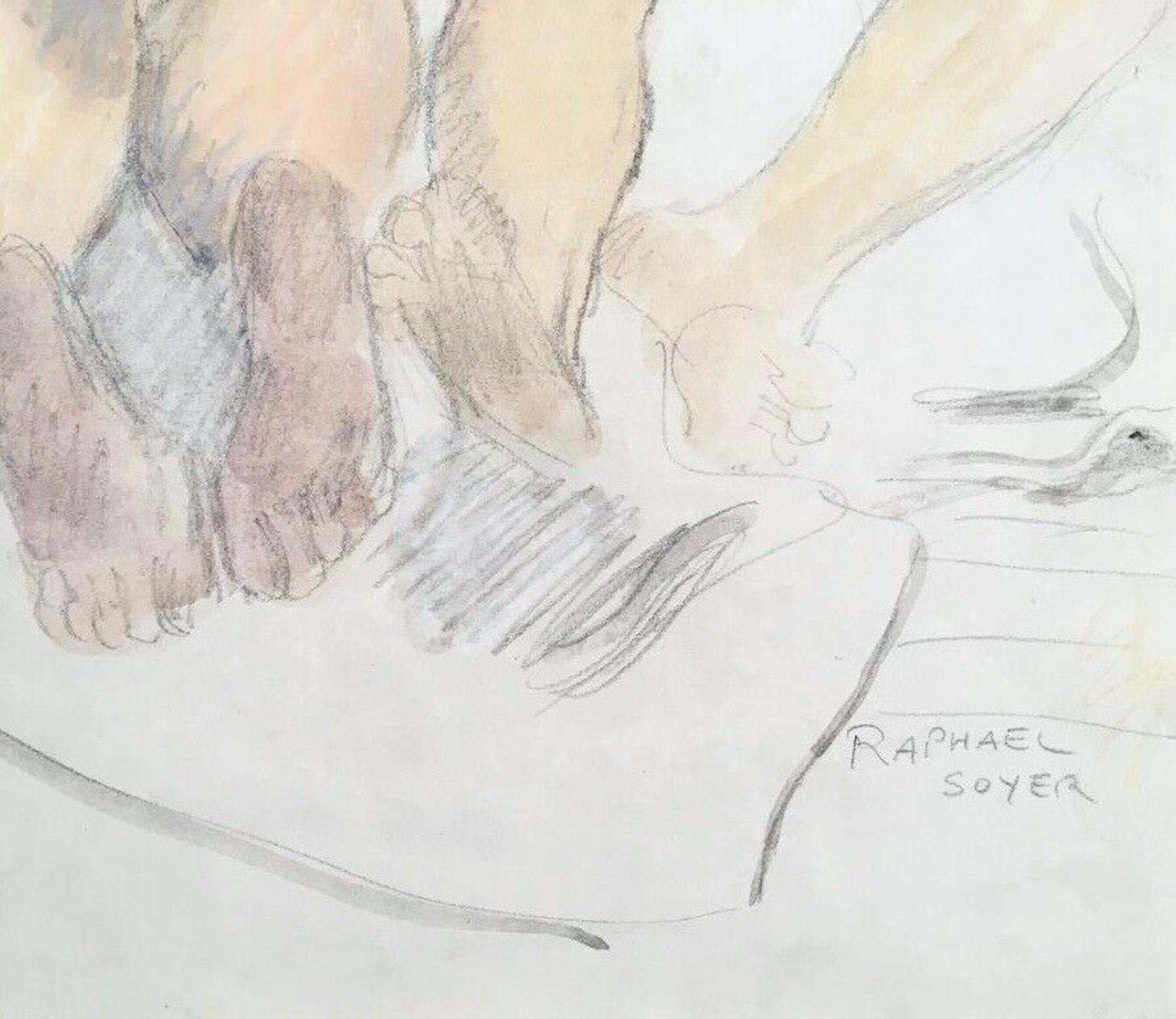 Two Reclining Nudes, Raphael Soyer For Sale 2