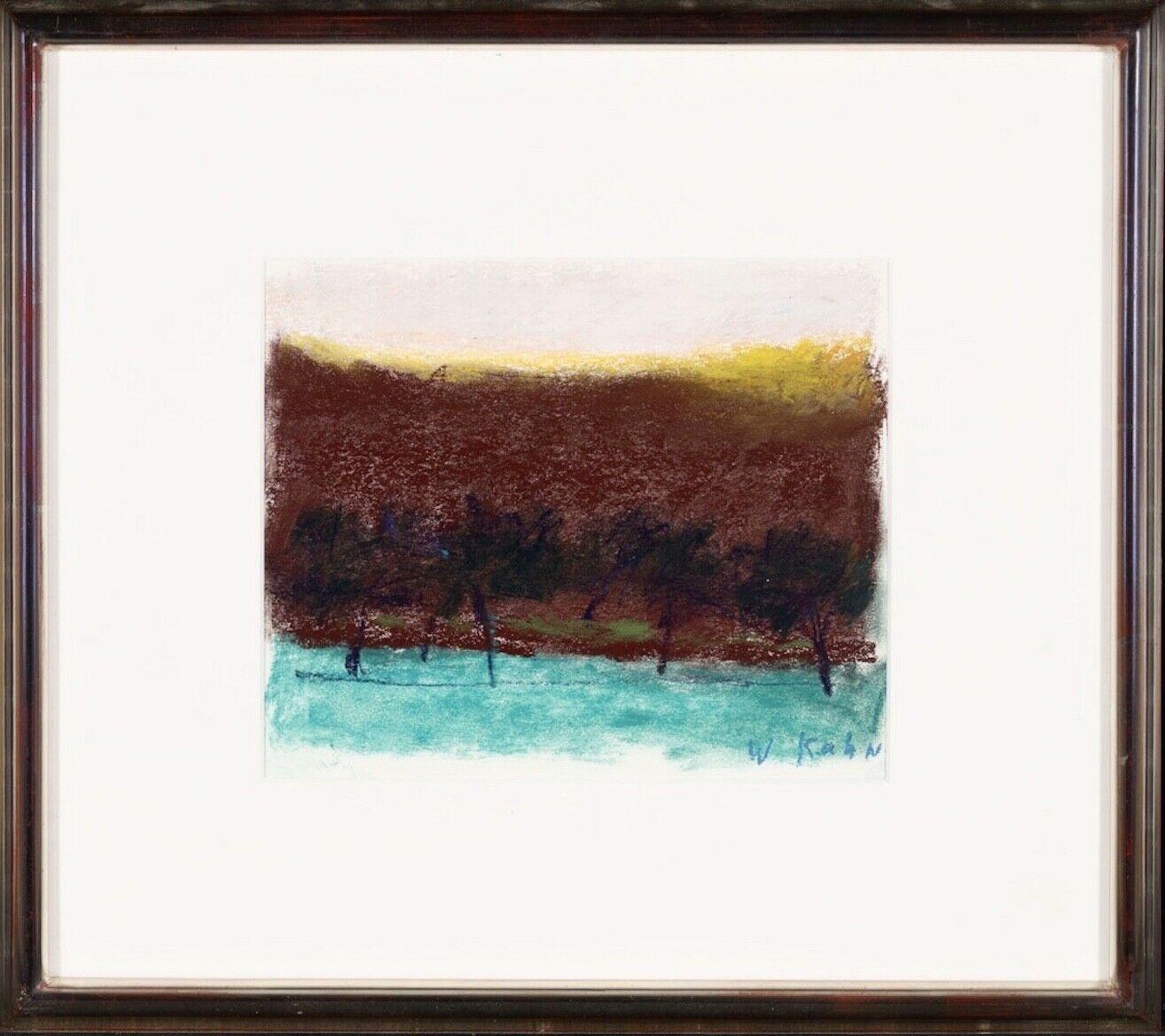 Artist: Wolf Kahn (1927)
Title: Trees Against Brown Background
Year: 2000
Medium: Pastel on paper
Size: 8 x 10 inches (sheet); 16 x 18 inches (frame)
Condition: Excellent
Inscription: Signed by the artist

WOLF KAHN (1927-  ) Celebrated abstract