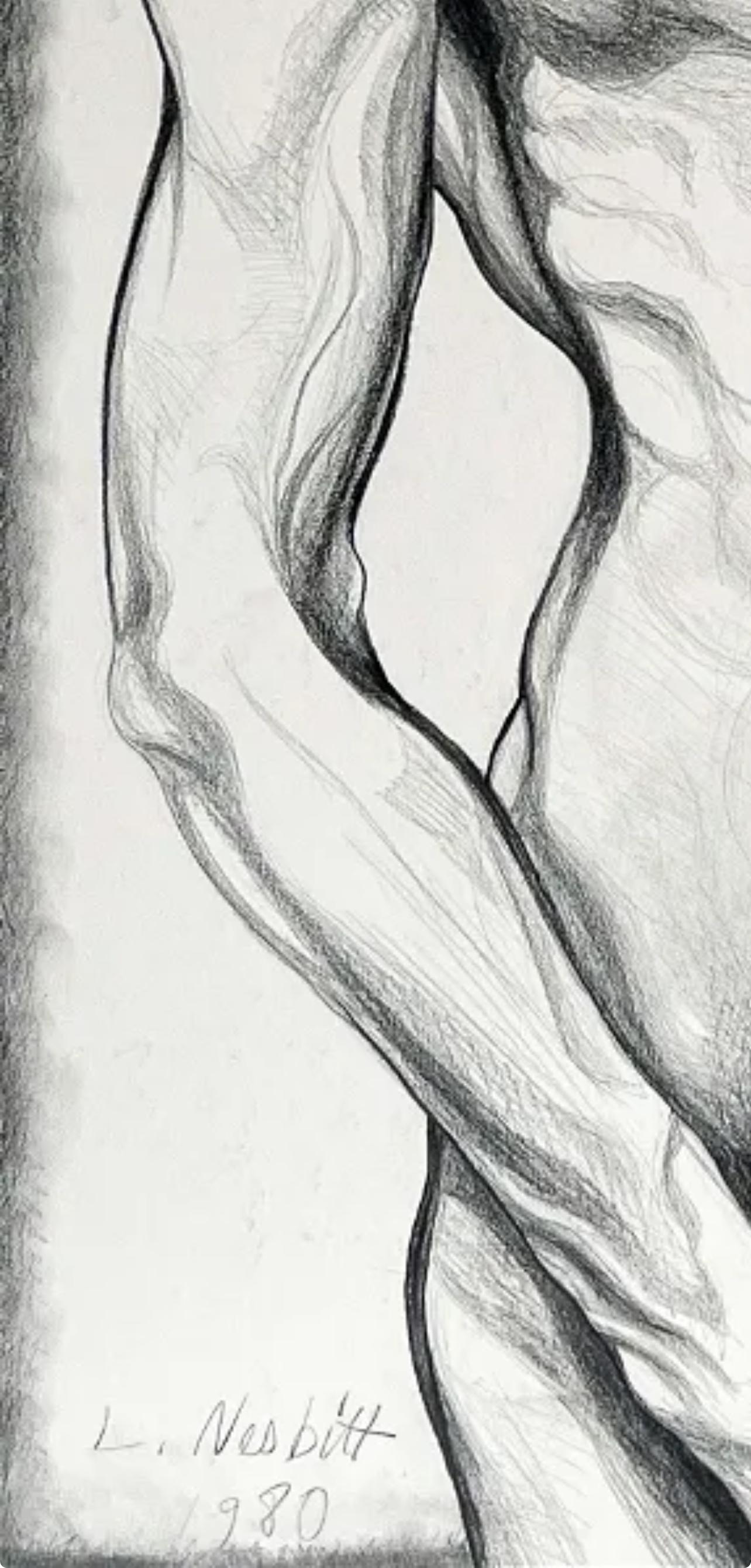 (Male Nude) Untitled, 1980, Original Drawing—Lowell Nesbitt For Sale 5