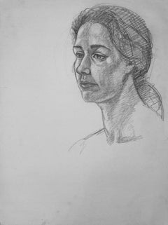 Ohne Titel (Studie einer weiblichen Renaissancefigur), 1964, Ian Hornak - Zeichnung