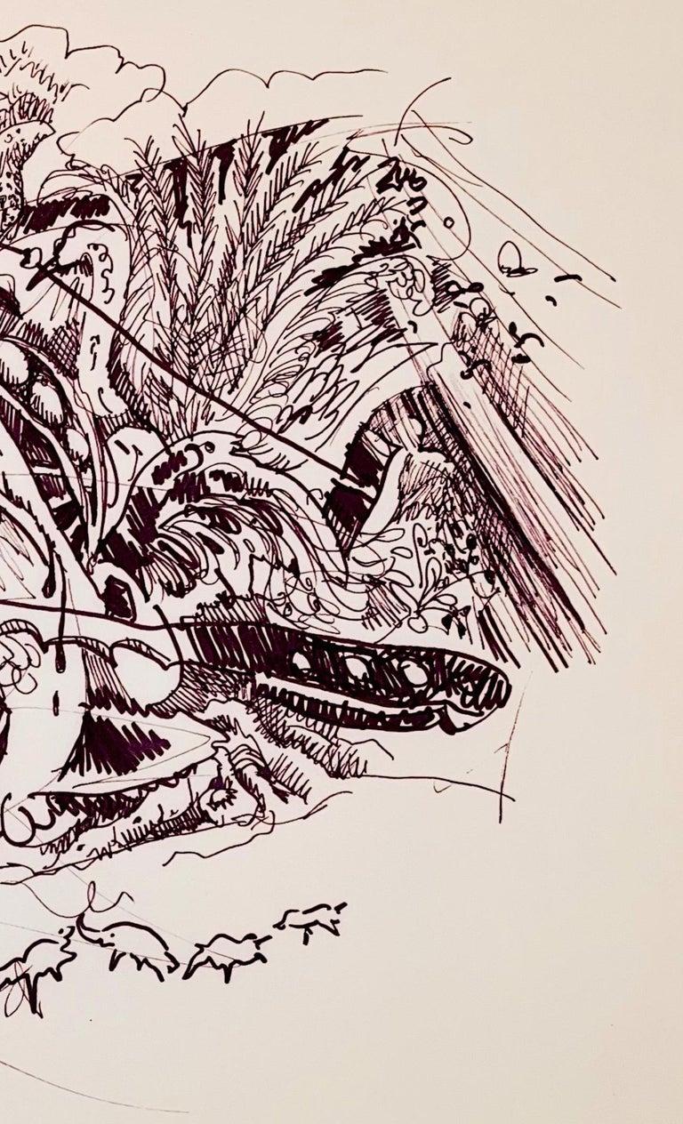 (Paisaje mitológico abstracto) Sin título, 2001, Ian Hornak - Dibujo en venta 1