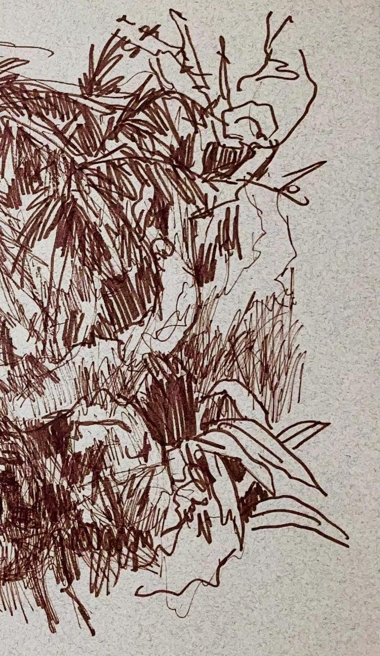 (Paisaje tropical abstracto) Sin título, 2001, Ian Hornak - Dibujo en venta 2