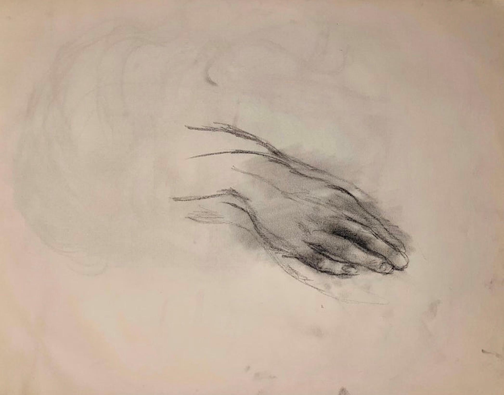 Sans titre (étude de la main de la Renaissance), 1963, Ian Hornak - Dessin