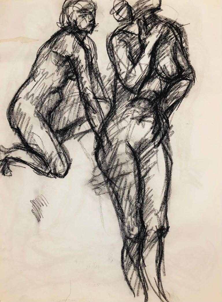 Sin título (Estudio de figura desnuda femenina renacentista), 1963, Ian Hornak - Dibujo