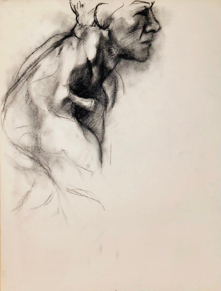 Untitled (Renaissance Male Nude Figure Study), 1963, Ian Hornak — Drawing