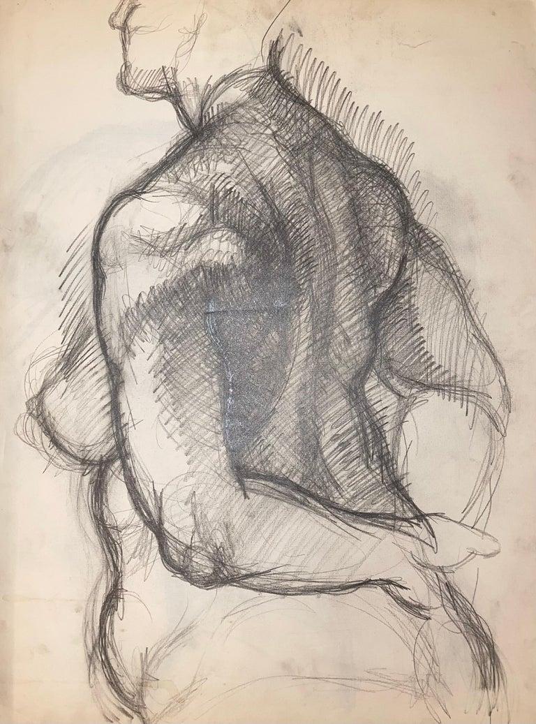 Untitled (Renaissance Female Nude Figure Study), 1963, Ian Hornak — Drawing