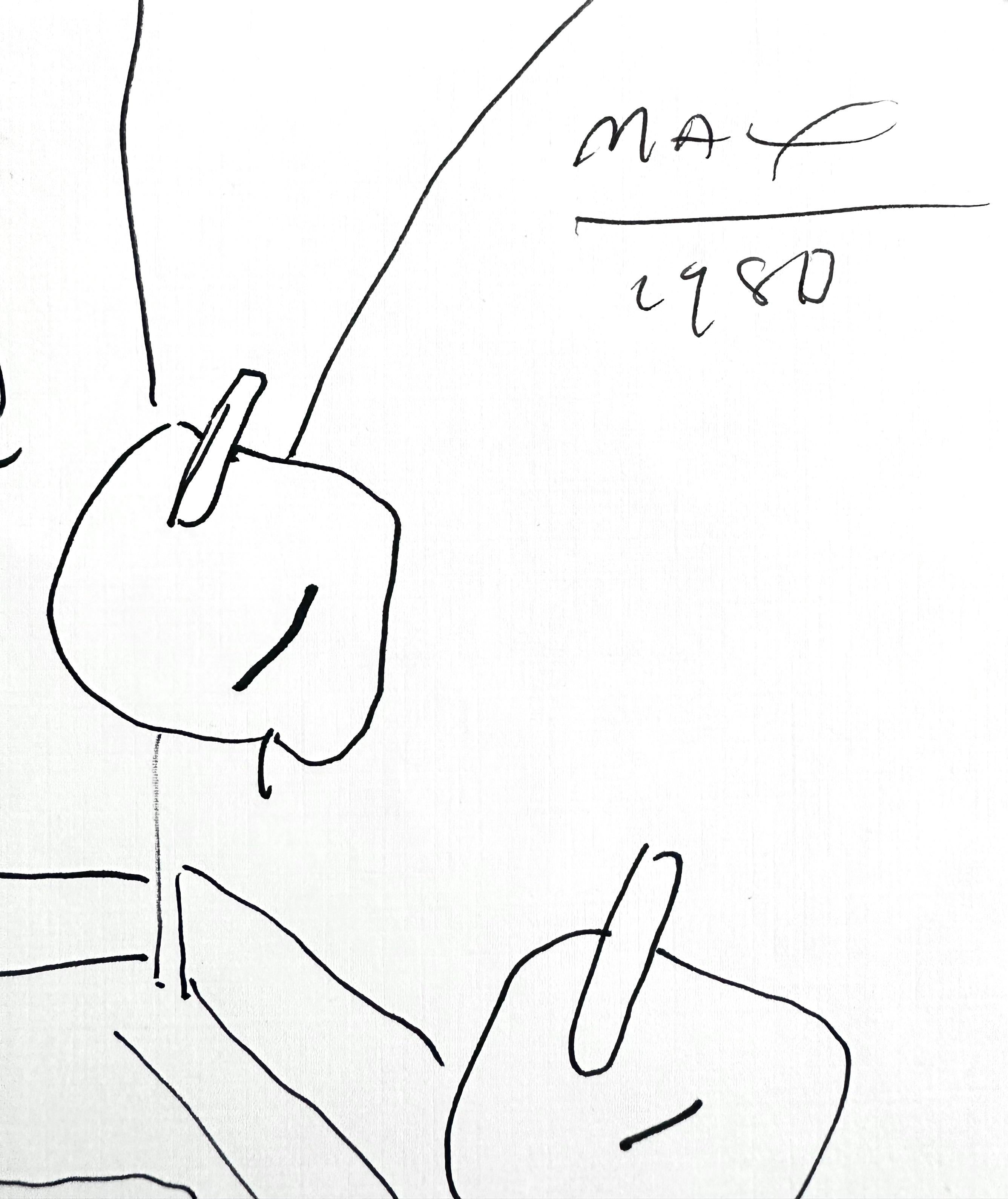 Seated Man, Peter Max For Sale 1