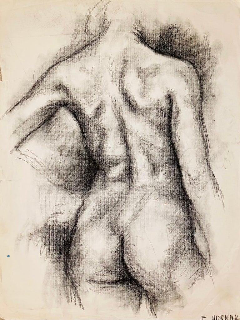 Untitled (Renaissance Female Nude Figure Study), 1964, Ian Hornak — Drawing