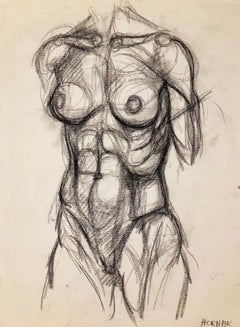Senza titolo (Studio di nudo femminile rinascimentale), 1964, Ian Hornak - Disegno