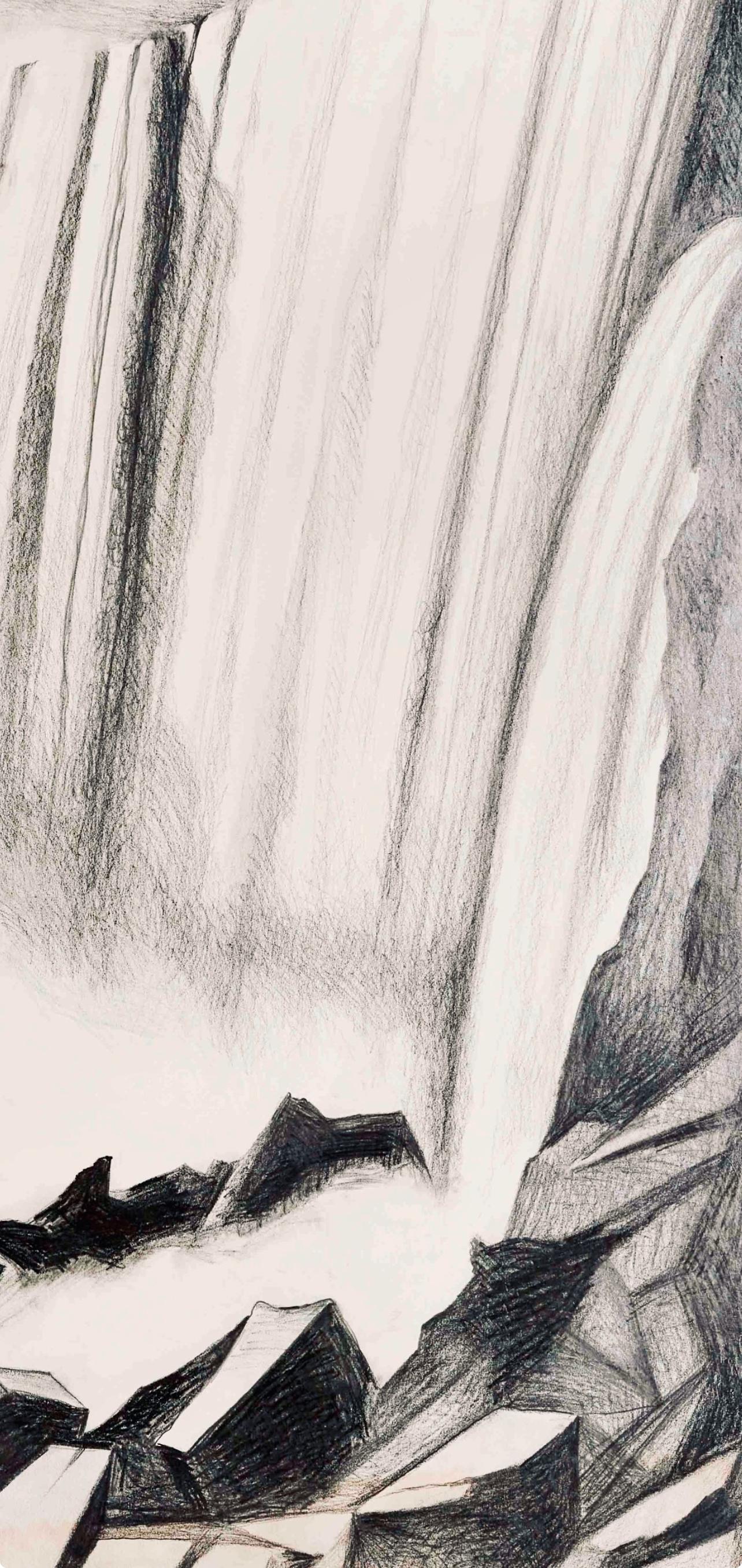 Serie Impossibile (Cascate del Niagara), Lowell Nesbitt - Disegno in vendita 1