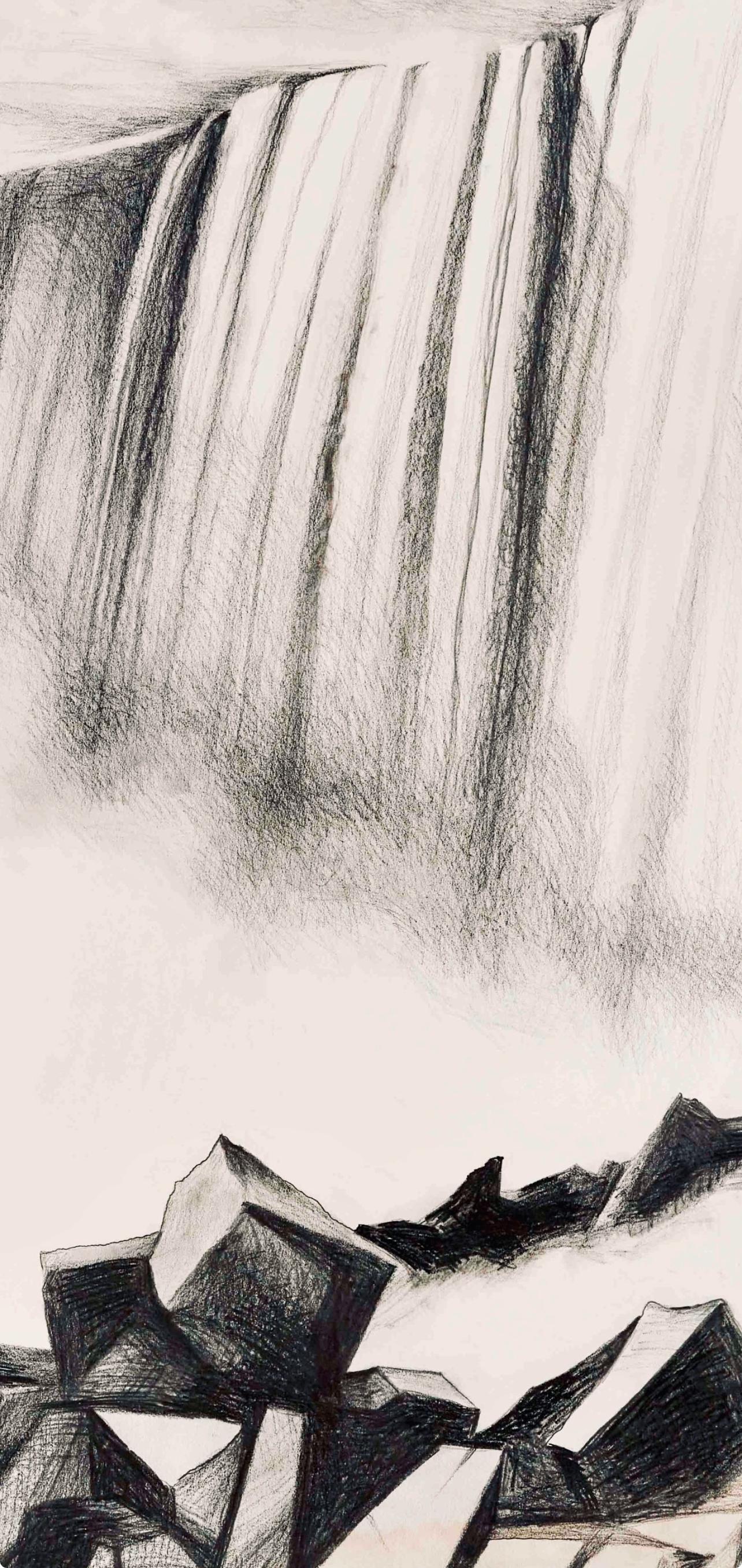 Serie Impossibile (Cascate del Niagara), Lowell Nesbitt - Disegno in vendita 2