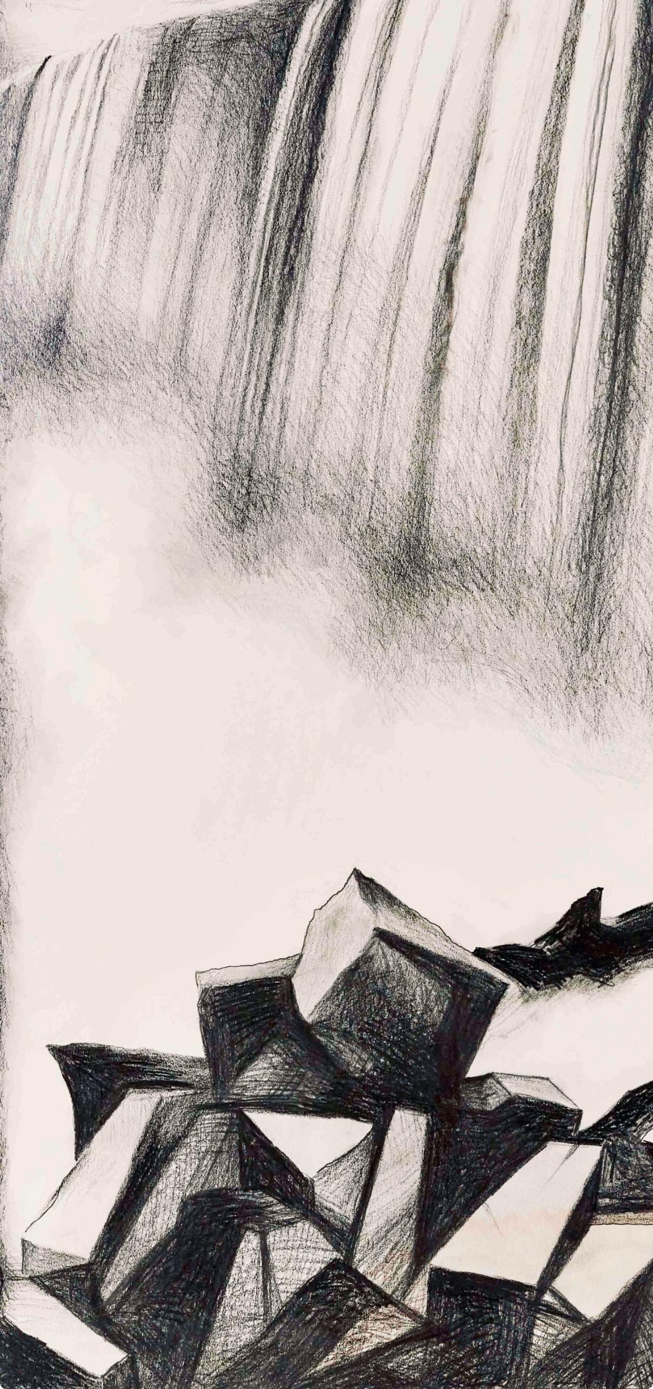 Serie Impossibile (Cascate del Niagara), Lowell Nesbitt - Disegno in vendita 3