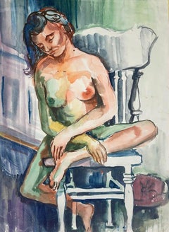 Senza titolo (Nudo femminile astratto), 1963, Ian Hornak - Pittura