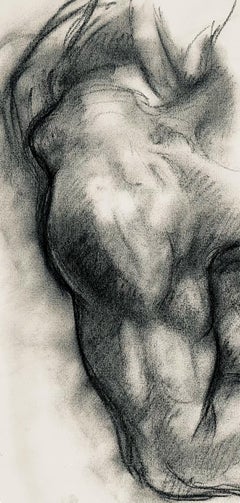 Renaissance Male Nude Figure Study, 1963, Ian Hornak — Drawing