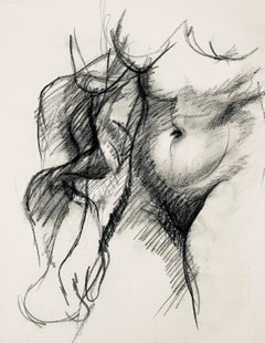 Estudio de figura desnuda femenina renacentista, 1963, Ian Hornak - Dibujo