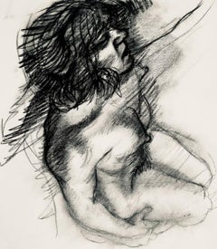 Estudio de figura desnuda femenina renacentista, 1963, Ian Hornak - Dibujo