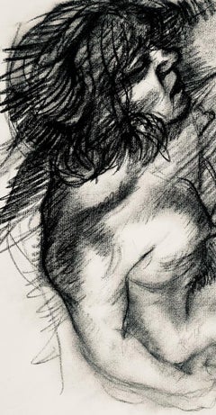 Renaissance Female Nude Figure Study, 1963, Ian Hornak — Drawing