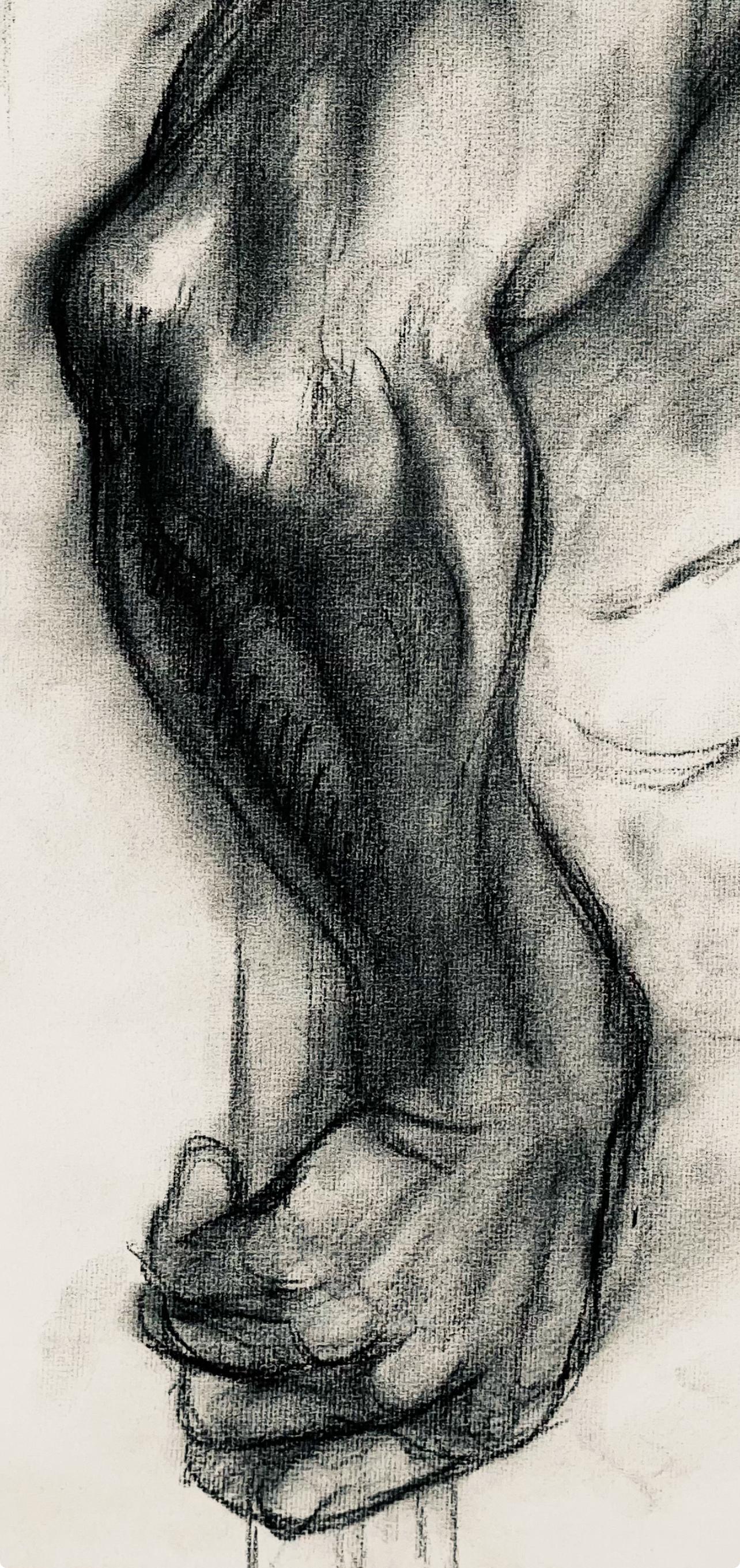 Studio di figura maschile rinascimentale, 1963, Ian Hornak - Disegno in vendita 2