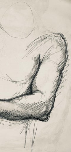 Renaissance Male Nude Figure Study, 1963, Ian Hornak — Drawing