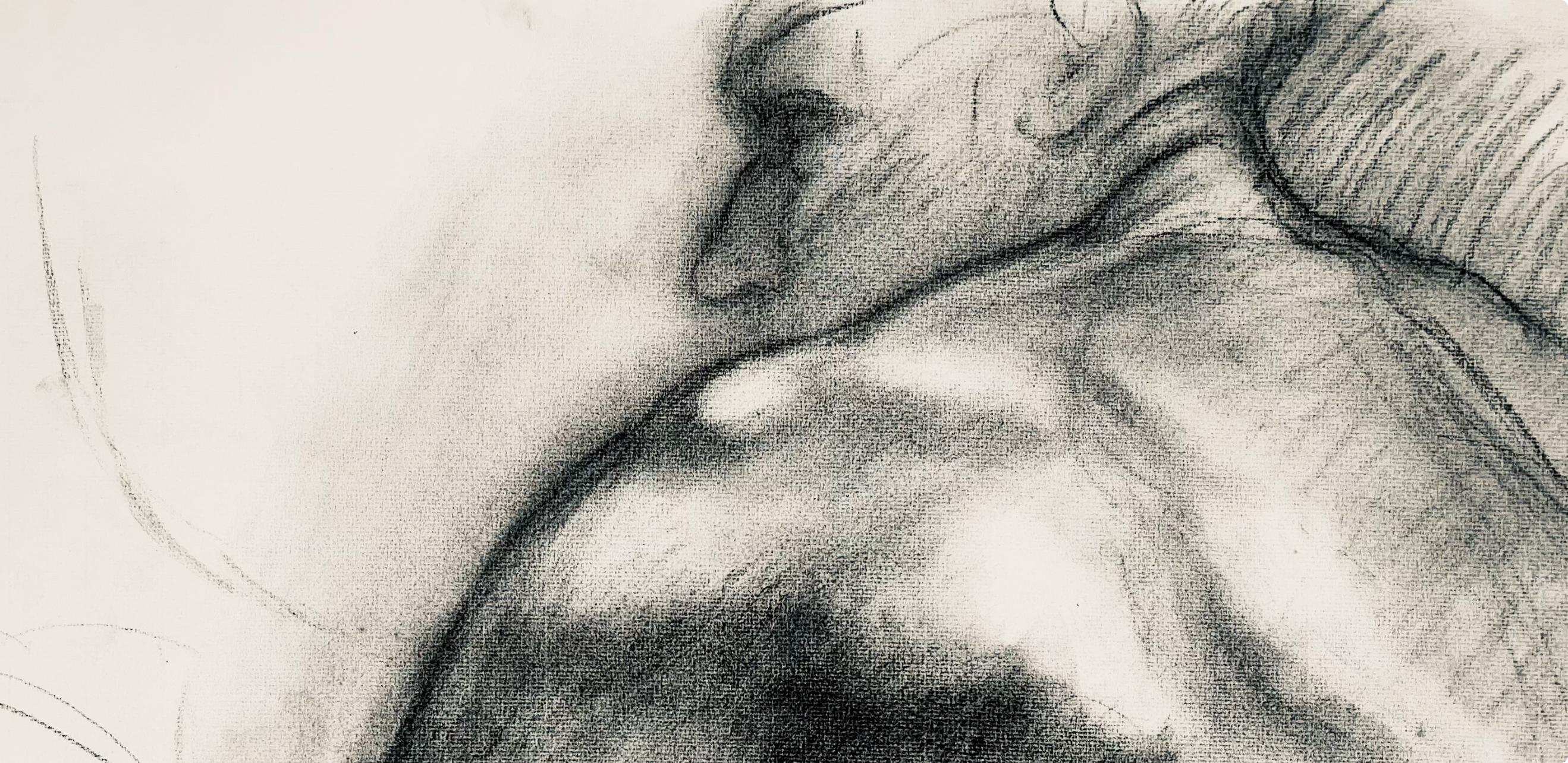 Studio di figura maschile rinascimentale, 1963, Ian Hornak - Disegno in vendita 1