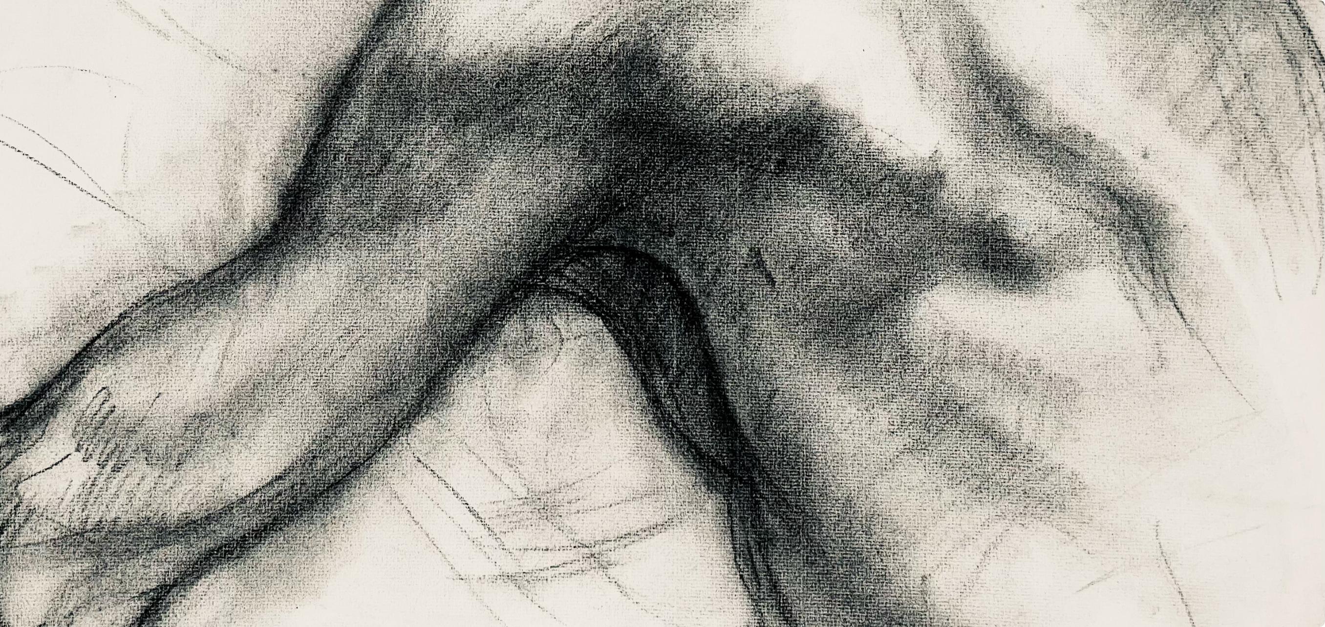 Studio di figura maschile rinascimentale, 1963, Ian Hornak - Disegno in vendita 3