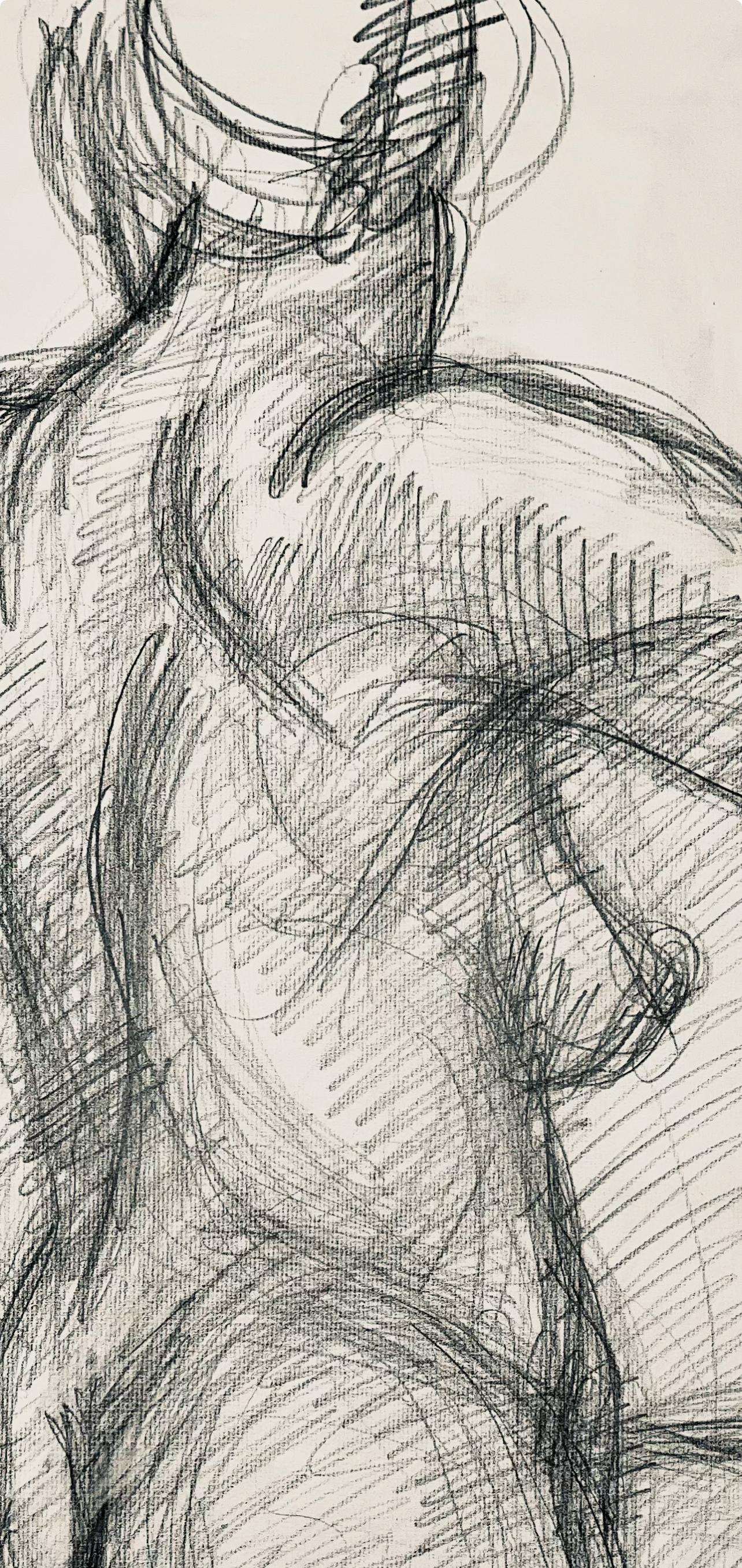 Renaissance Female Nude Figure Study, 1963, Ian Hornak — Drawing For Sale 1