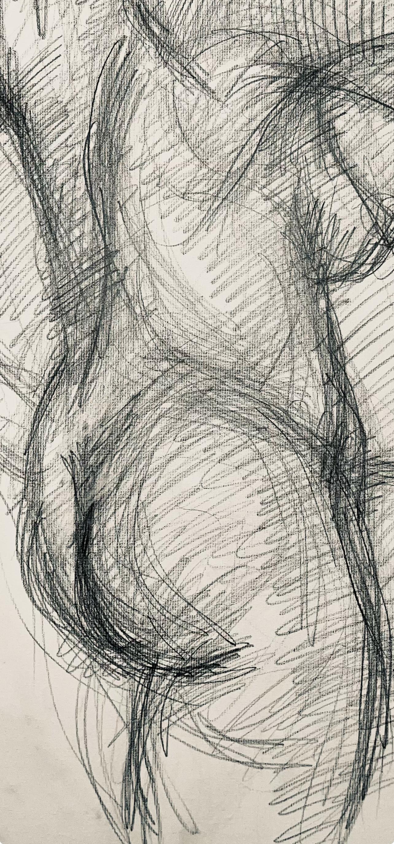 Renaissance Female Nude Figure Study, 1963, Ian Hornak — Drawing For Sale 2