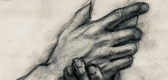 Renaissance Hand Study, 1963, Ian Hornak — Drawing