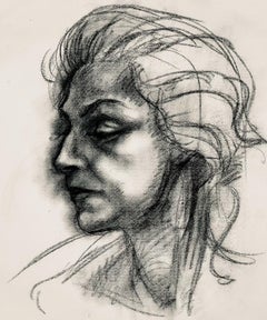 Estudio de figura femenina renacentista, 1963, Ian Hornak - Dibujo