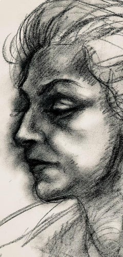Renaissance Female Figure Study, 1963, Ian Hornak — Drawing