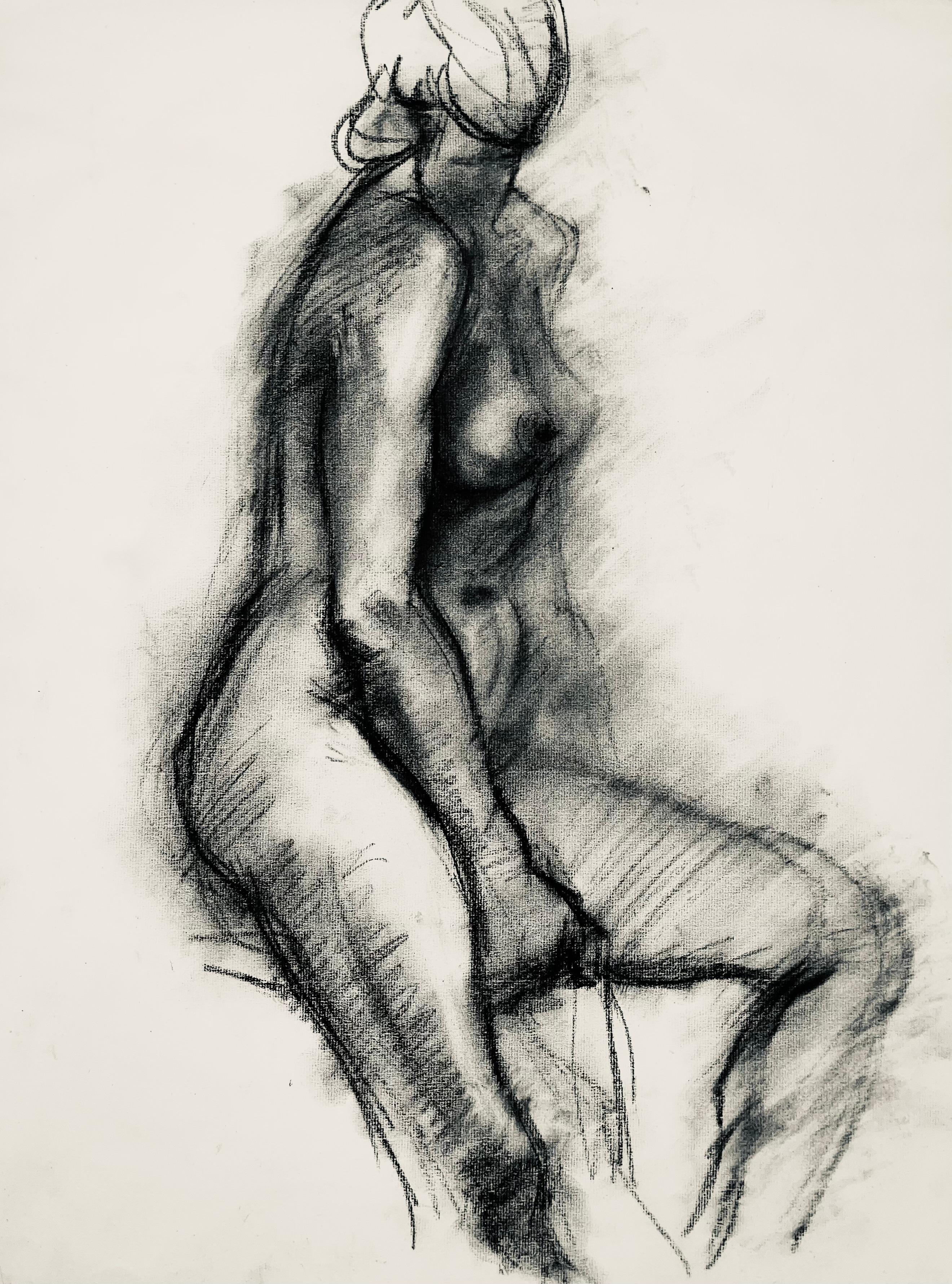 Artist: Ian Hornak (1944-2002)
Title: Renaissance Female Nude Study
Year: circa 1963
Medium: Original drawing on vélin paper
Size: 23 x 18 inches
Condition: Good
Provenance: Estate of Ian Hornak, East Hampton, NY
Notes: Created during Hornak’s