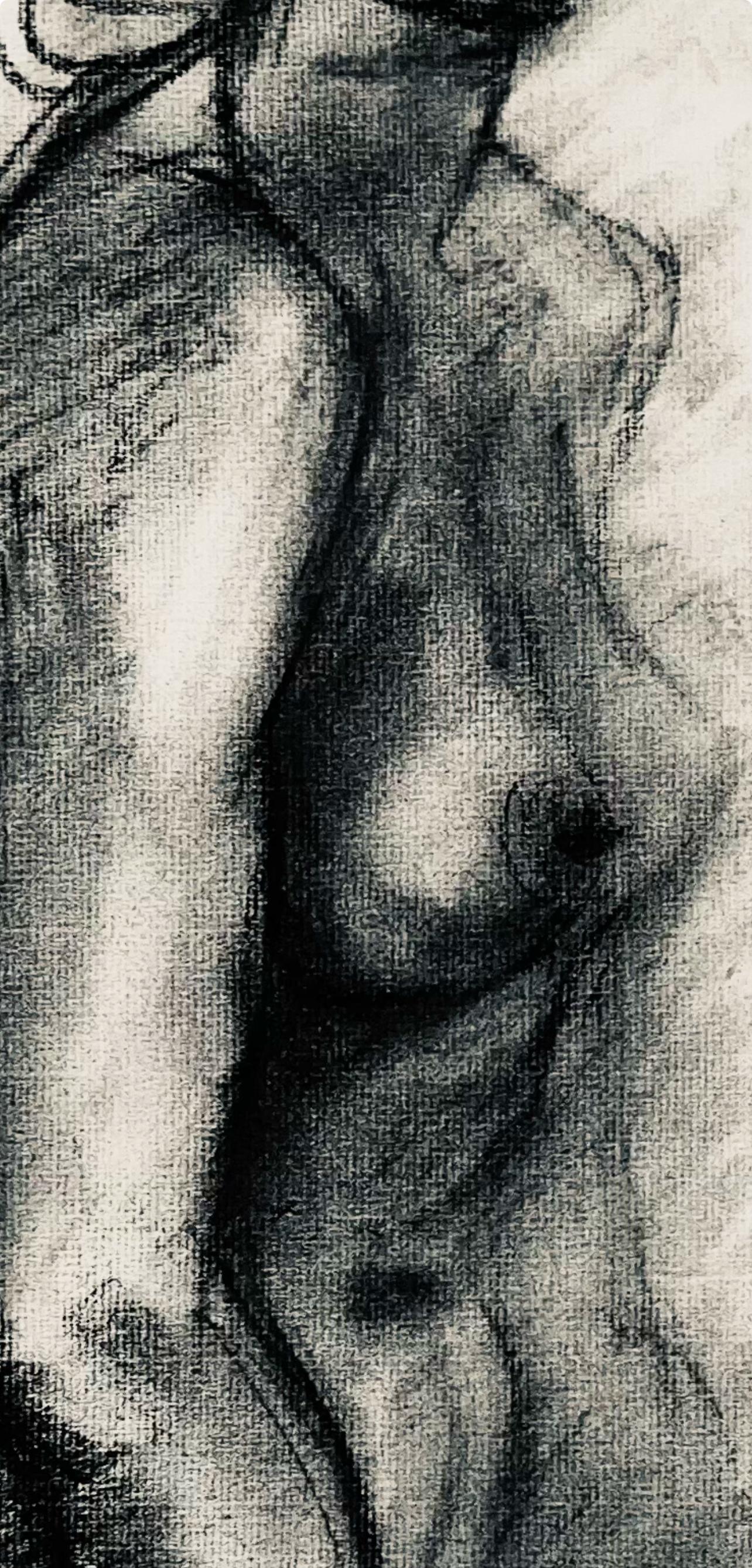 Renaissance Female Nude Figure Study, 1963, Ian Hornak — Drawing For Sale 3