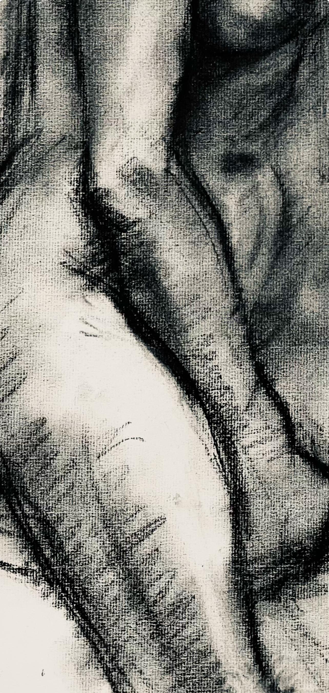 Renaissance Female Nude Figure Study, 1963, Ian Hornak — Drawing For Sale 4