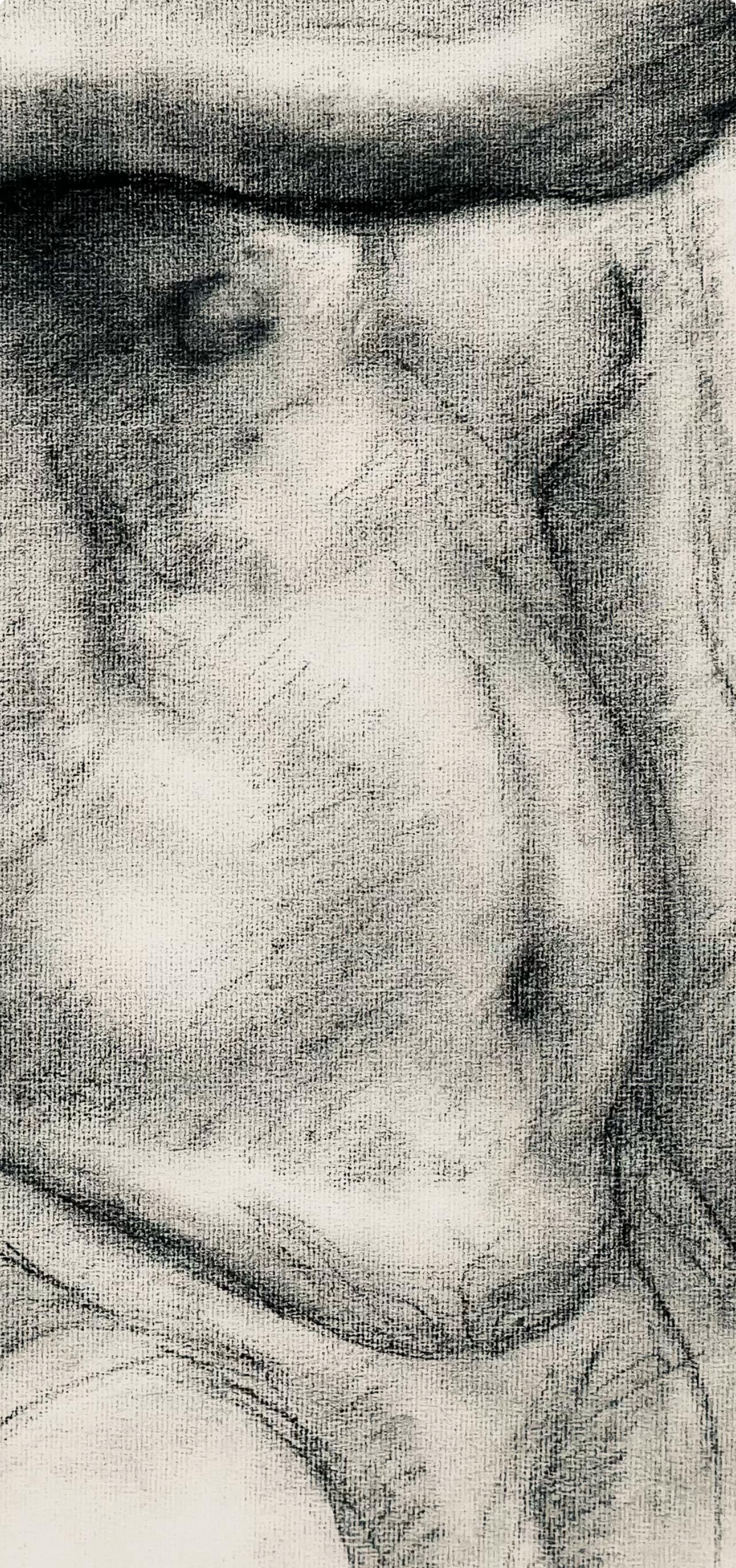 Studio di figura maschile rinascimentale, 1963, Ian Hornak - Disegno in vendita 4