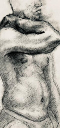Renaissance Male Figure Study, 1963, Ian Hornak — Drawing